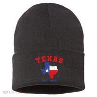 Texas Est 1845 Texas Pride Home State Texan Sustainable Knit Beanie thumb 0