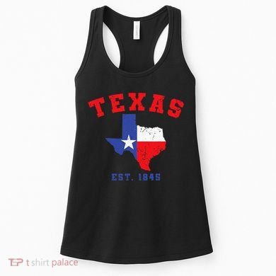 Texas Est 1845 Texas Pride Home State Texan Women's Tank Top