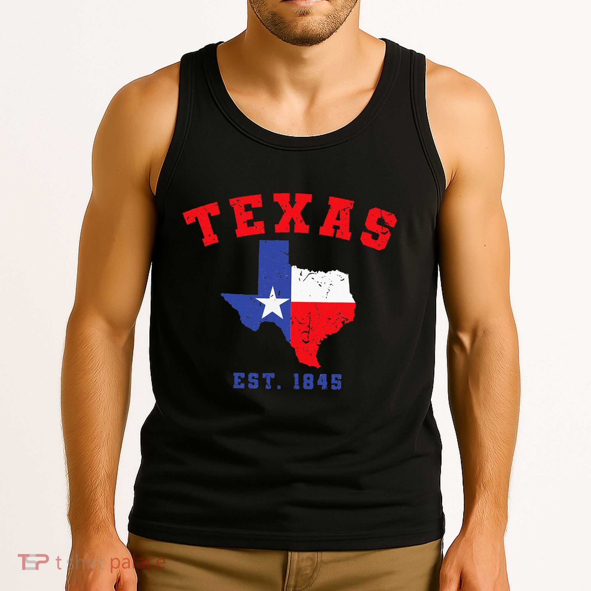 Texas Est 1845 Texas Pride Home State Texan Tank Top