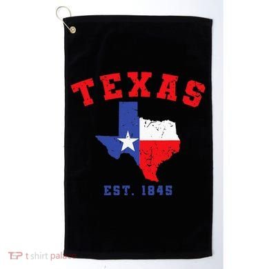 Texas Est 1845 Texas Pride Home State Texan Golf Towel