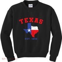 Texas Est 1845 Texas Pride Home State Texan Kids Sweatshirt thumb 0