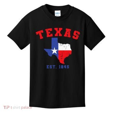 Texas Est 1845 Texas Pride Home State Texan Kids T-Shirt