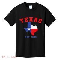 Texas Est 1845 Texas Pride Home State Texan Kids T-Shirt thumb 0