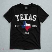Texas Est 1845 Texas State Flag Map Texan Pride T-Shirt thumb 5