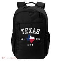 Texas Est 1845 Texas State Flag Map Texan Pride Backpack thumb 0
