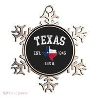 Texas Est 1845 Texas State Flag Map Texan Pride Ornament thumb 0