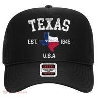 Texas Est 1845 Texas State Flag Map Texan Pride Hat thumb 0