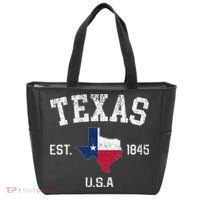 Texas Est 1845 Texas State Flag Map Texan Pride Tote Bag thumb 0