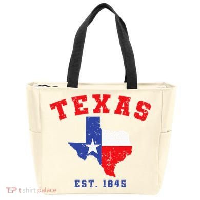 Texas Est. 1845 Texas Pride Home State Texan Tote Bag