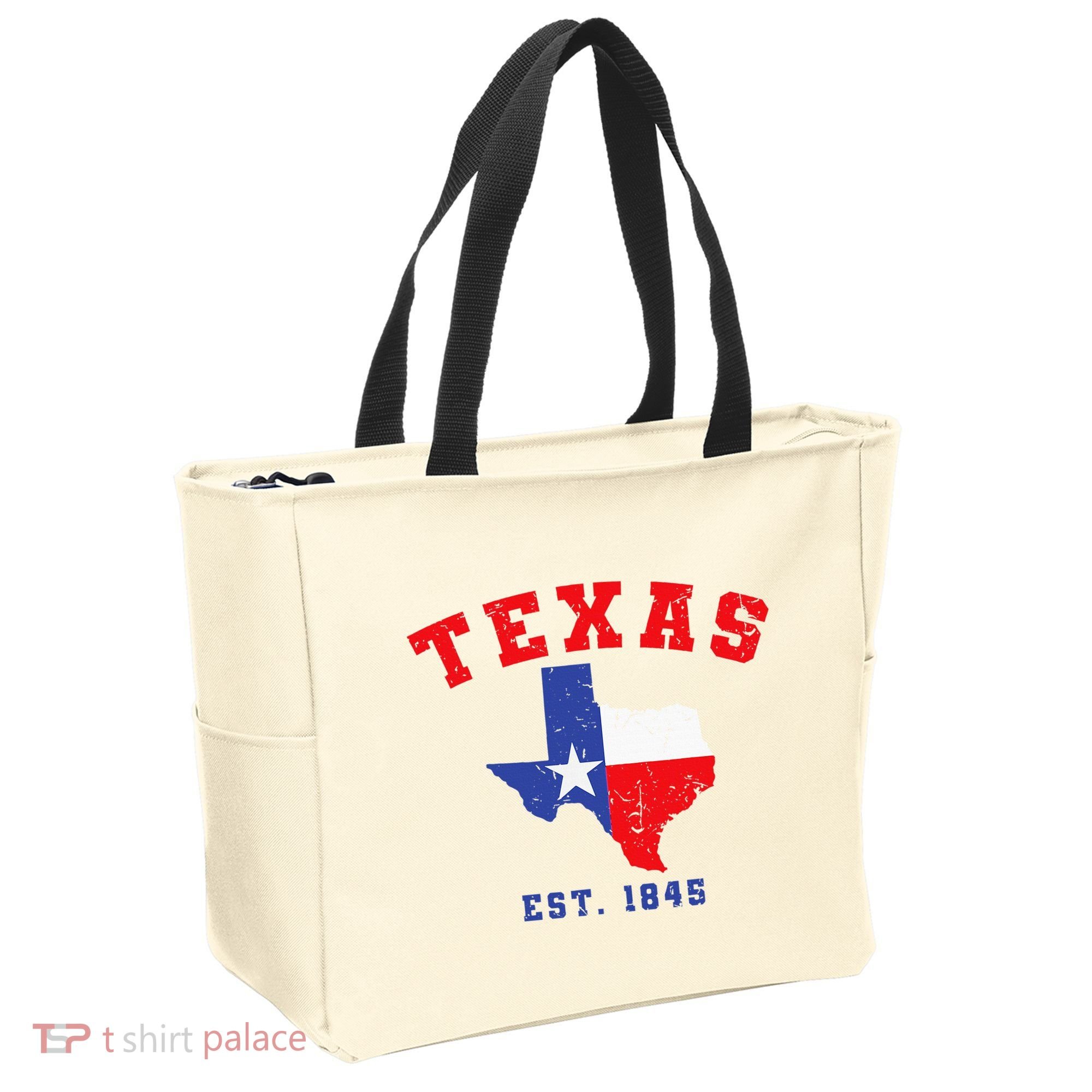 Texas Est. 1845 Texas Pride Home State Texan Tote Bag
