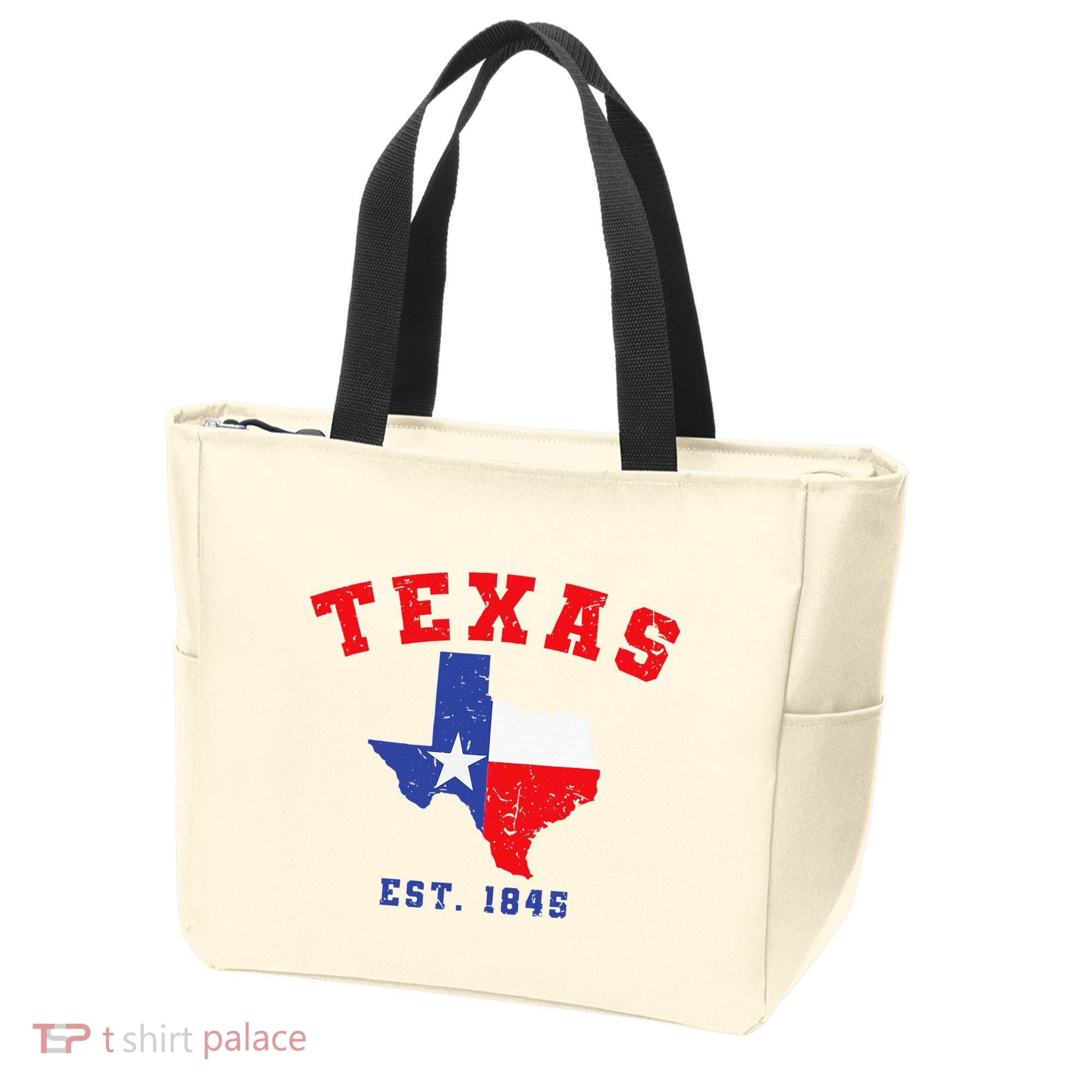 Texas Est. 1845 Texas Pride Home State Texan Tote Bag