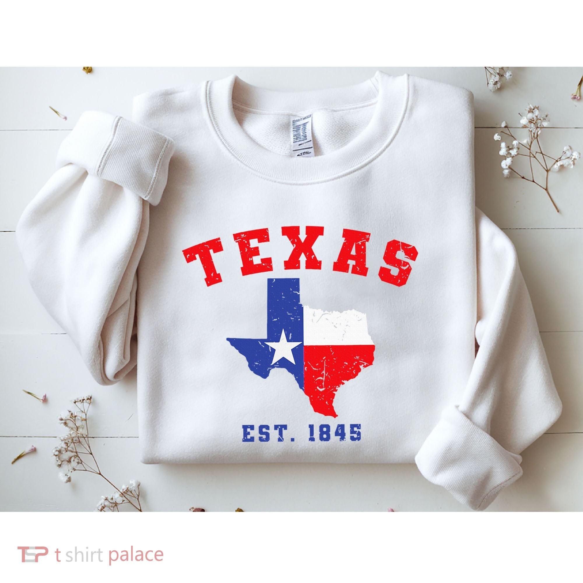 Texas Est. 1845 Texas Pride Home State Texan Sweatshirt