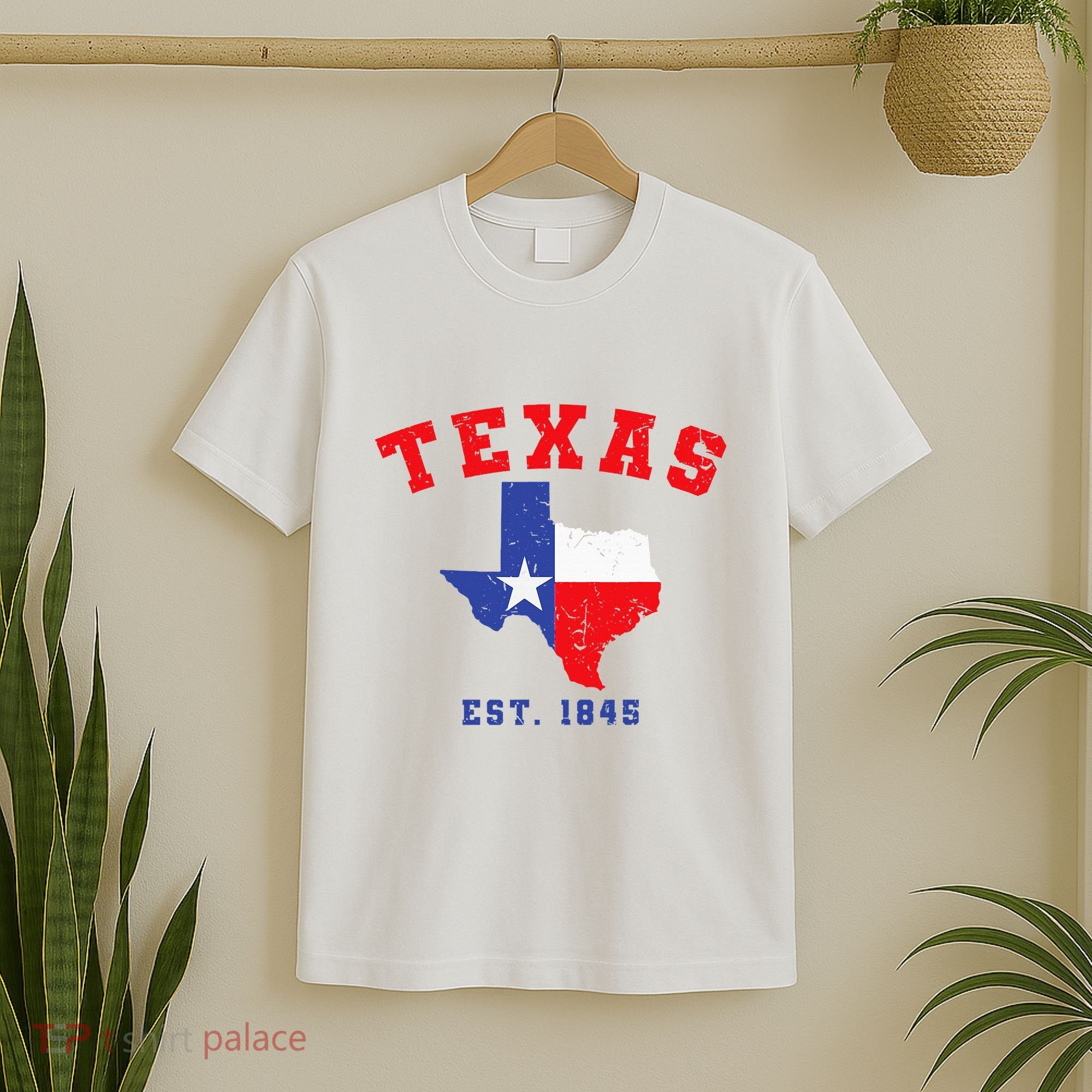 Texas Est. 1845 Texas Pride Home State Texan T-Shirt