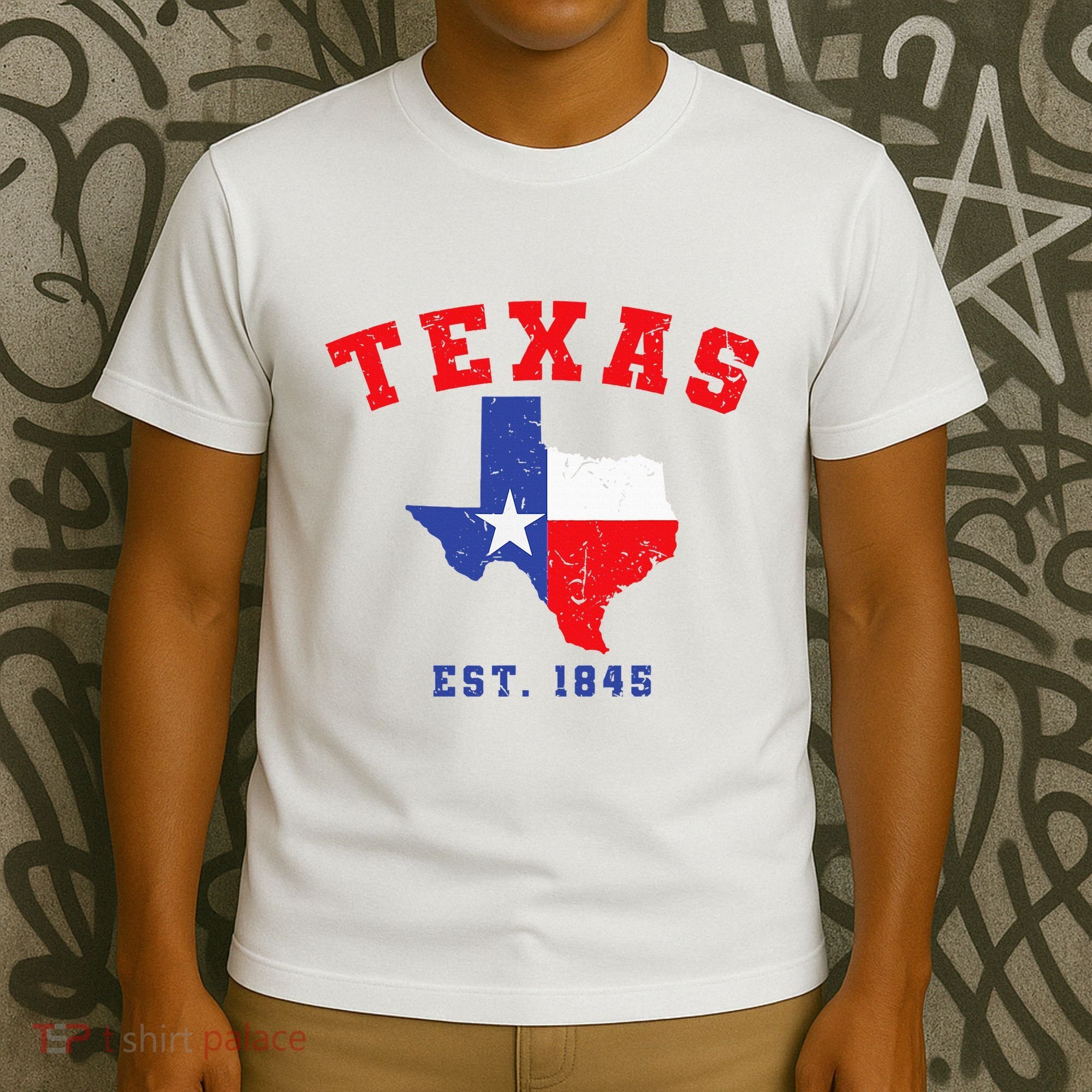 Texas Est. 1845 Texas Pride Home State Texan T-Shirt