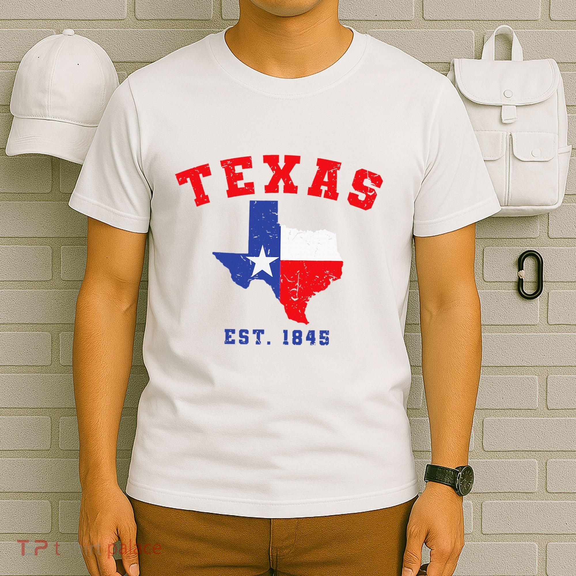 Texas Est. 1845 Texas Pride Home State Texan T-Shirt