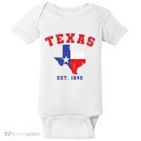 Texas Est. 1845 Texas Pride Home State Texan Baby Bodysuit thumb 0