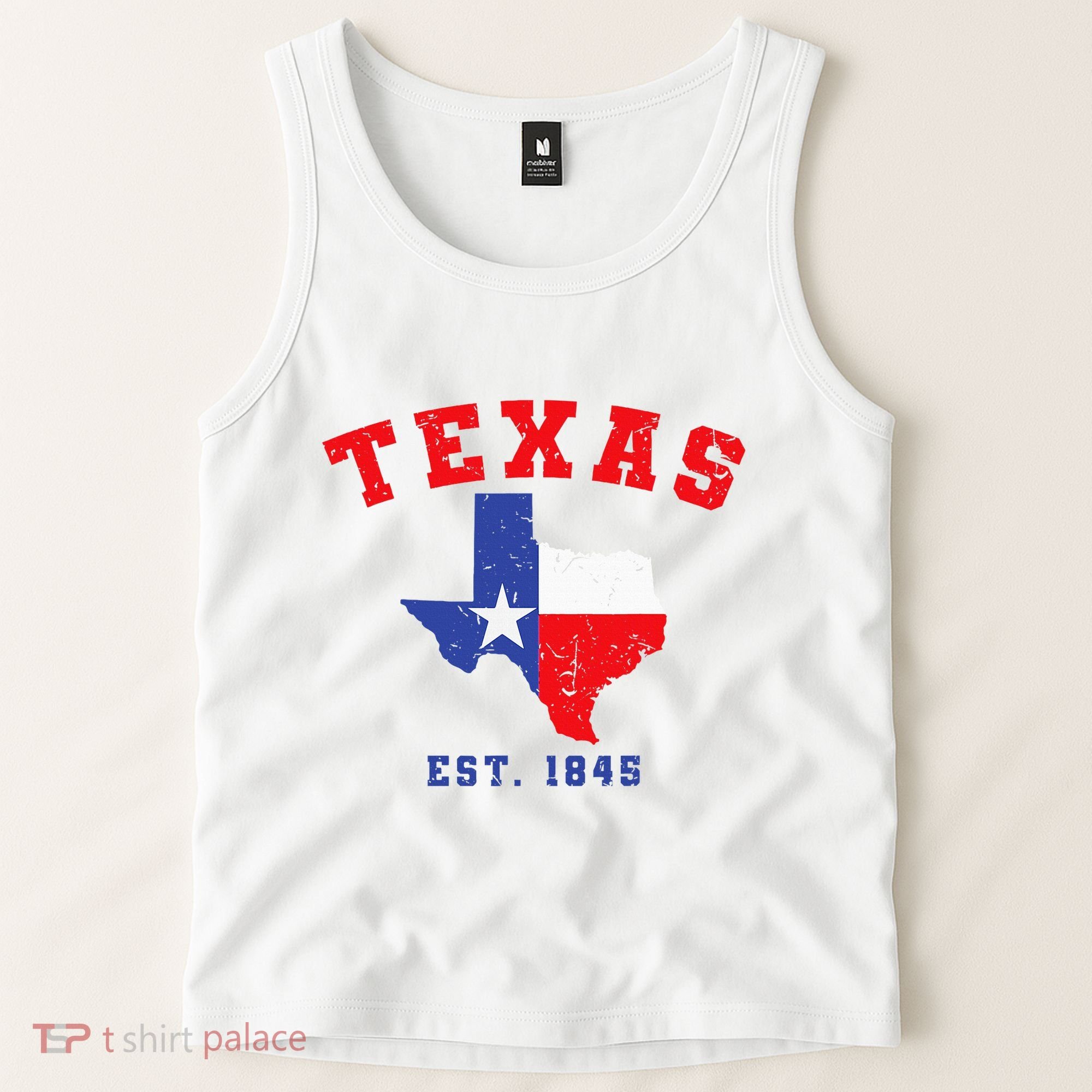 Texas Est. 1845 Texas Pride Home State Texan Tank Top