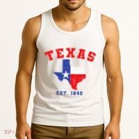 Texas Est. 1845 Texas Pride Home State Texan Tank Top thumb 3