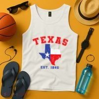 Texas Est. 1845 Texas Pride Home State Texan Tank Top thumb 4