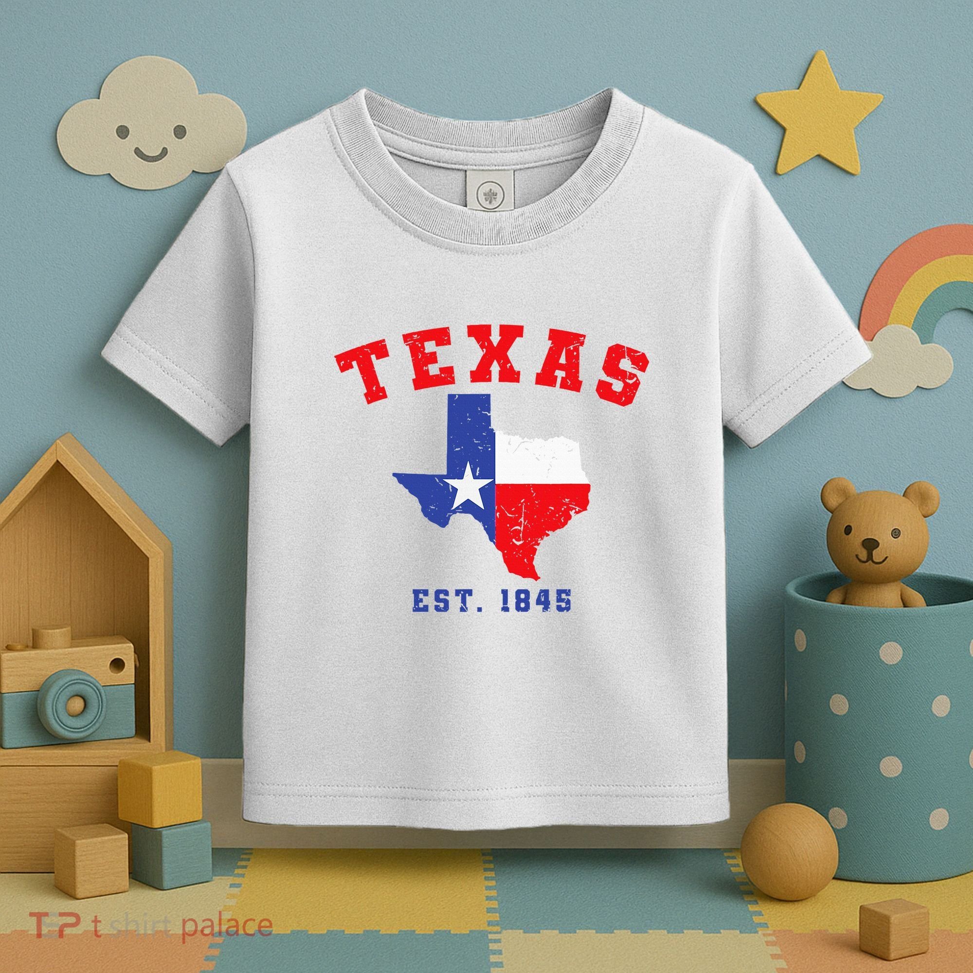 Texas Est. 1845 Texas Pride Home State Texan Toddler T-Shirt