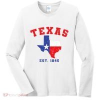 Texas Est. 1845 Texas Pride Home State Texan Women's Long Sleeve Shirt thumb 0