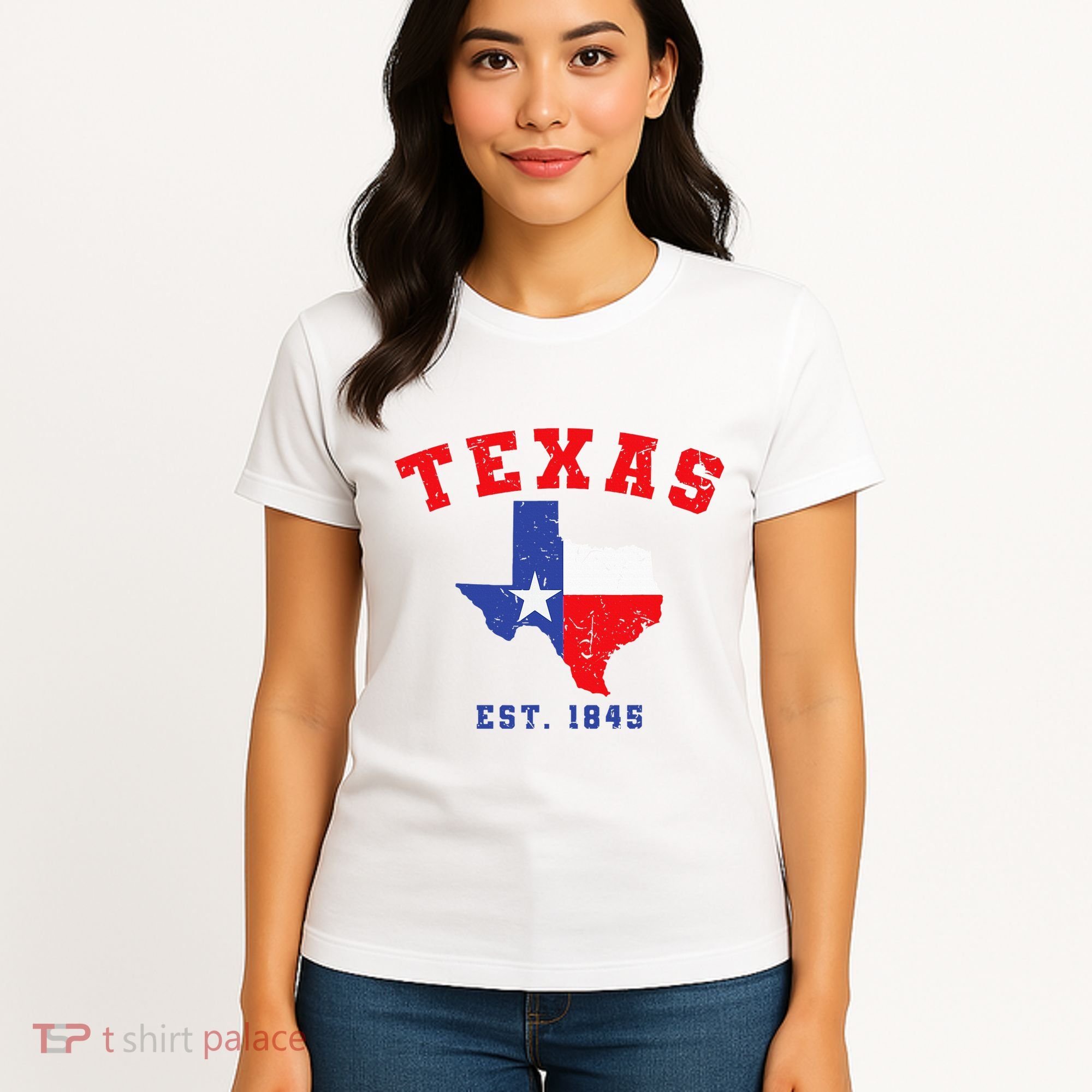 Texas Est. 1845 Texas Pride Home State Texan Women's T-Shirt