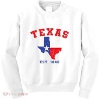 Texas Est. 1845 Texas Pride Home State Texan Kids Sweatshirt thumb 0