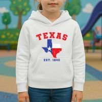 Texas Est. 1845 Texas Pride Home State Texan Kids Hoodie thumb 3