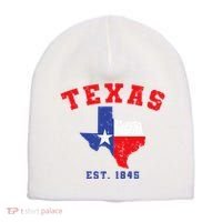 Texas Est. 1845 Texas Pride Home State Texan Short Acrylic Beanie thumb 0