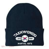 Taekwondo Established 1955 Tae Kwon Do Gift Martial Arts Beanie thumb 0