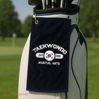 Taekwondo Established 1955 Tae Kwon Do Gift Martial Arts Golf Towel thumb 2