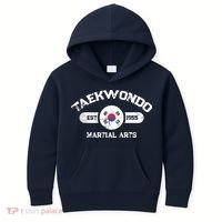 Taekwondo Established 1955 Tae Kwon Do Gift Martial Arts Kids Hoodie thumb 0