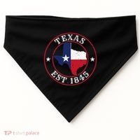 Texas Est 1845 Texan Home State Texas Pride USA-Made Doggie Bandana thumb 0