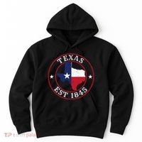 Texas Est 1845 Texan Home State Texas Pride Hoodie thumb 0