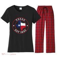 Texas Est 1845 Texan Home State Texas Pride Women's Flannel Pajama Set thumb 0