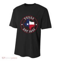 Texas Est 1845 Texan Home State Texas Pride Youth Performance Sprint T-Shirt thumb 0