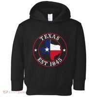 Texas Est 1845 Texan Home State Texas Pride Toddler Hoodie thumb 0