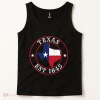 Texas Est 1845 Texan Home State Texas Pride Tank Top thumb 2
