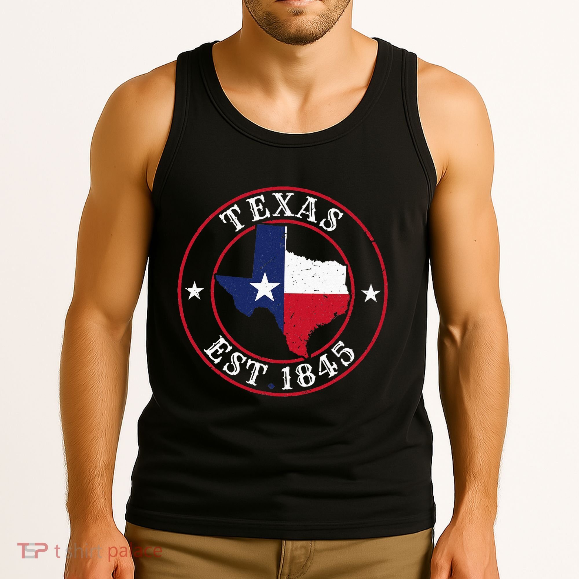 Texas Est 1845 Texan Home State Texas Pride Tank Top