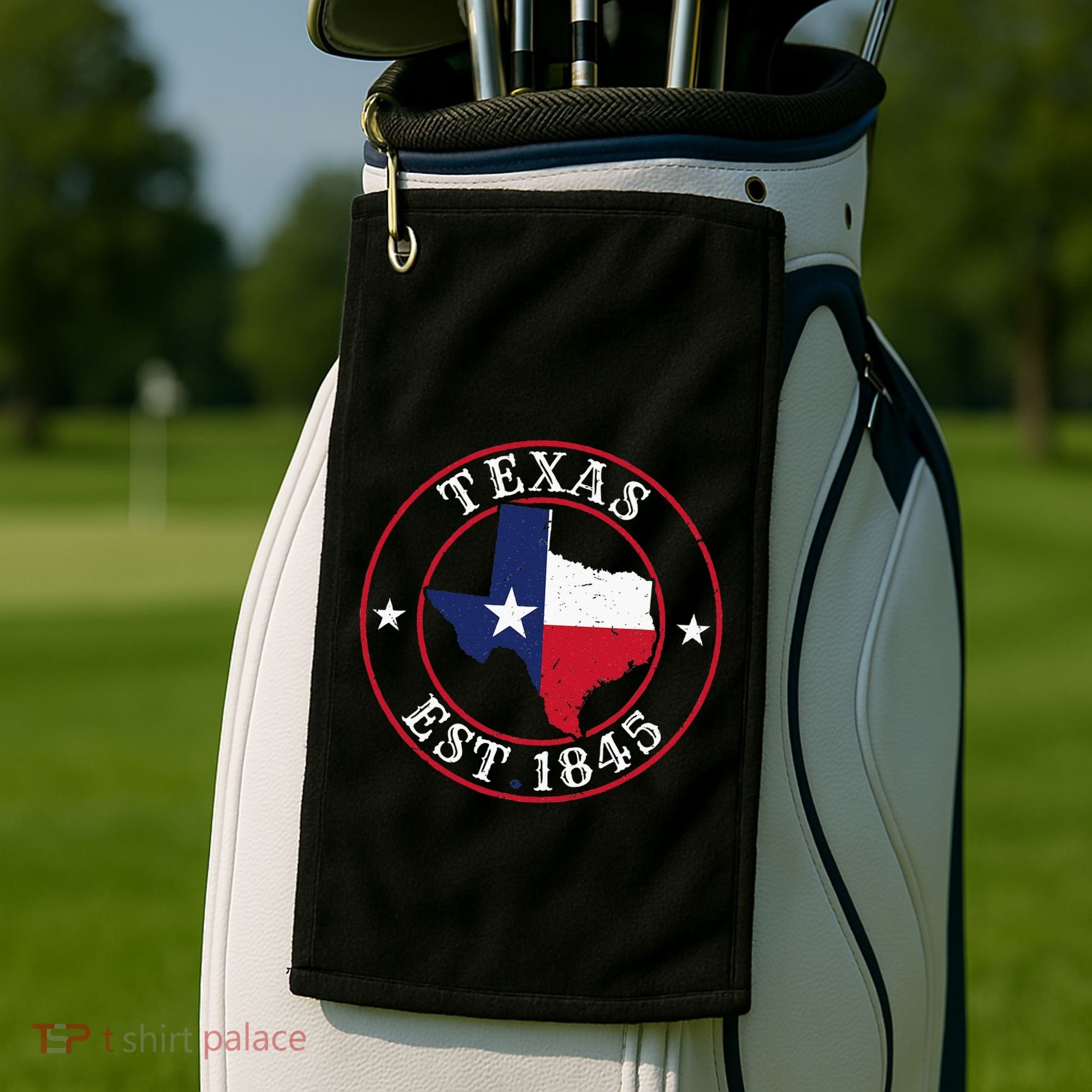 Texas Est 1845 Texan Home State Texas Pride Golf Towel