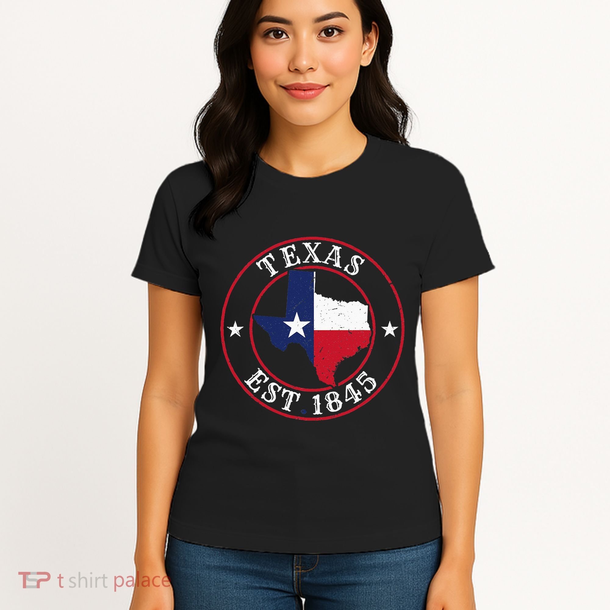 Texas Est 1845 Texan Home State Texas Pride Women's T-Shirt
