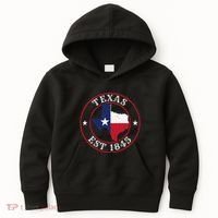 Texas Est 1845 Texan Home State Texas Pride Kids Hoodie thumb 0