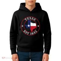 Texas Est 1845 Texan Home State Texas Pride Kids Hoodie thumb 4