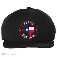 Texas Est 1845 Texan Home State Texas Pride Wool Snapback Cap thumb 0