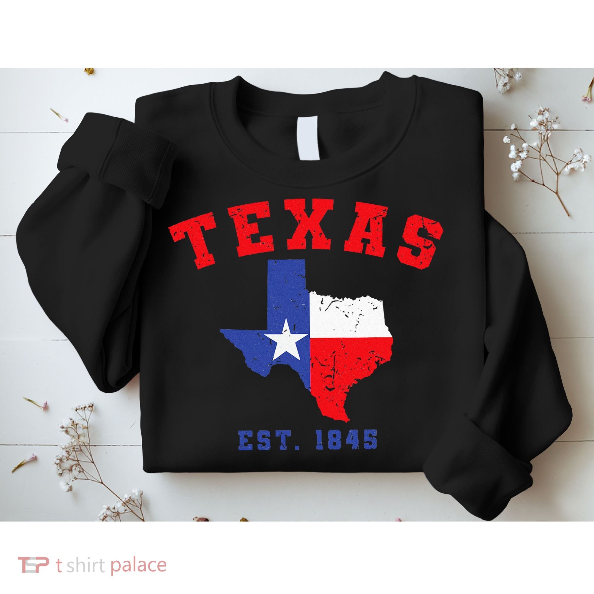 Texas Est 1845 Texas Pride Home State Texan Sweatshirt