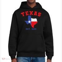 Texas Est 1845 Texas Pride Home State Texan District V.I.T. Heavyweight Hoodie thumb 0