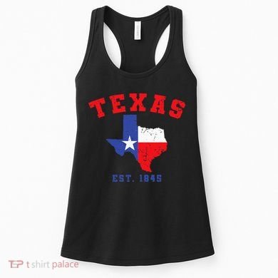Texas Est 1845 Texas Pride Home State Texan Women's Tank Top