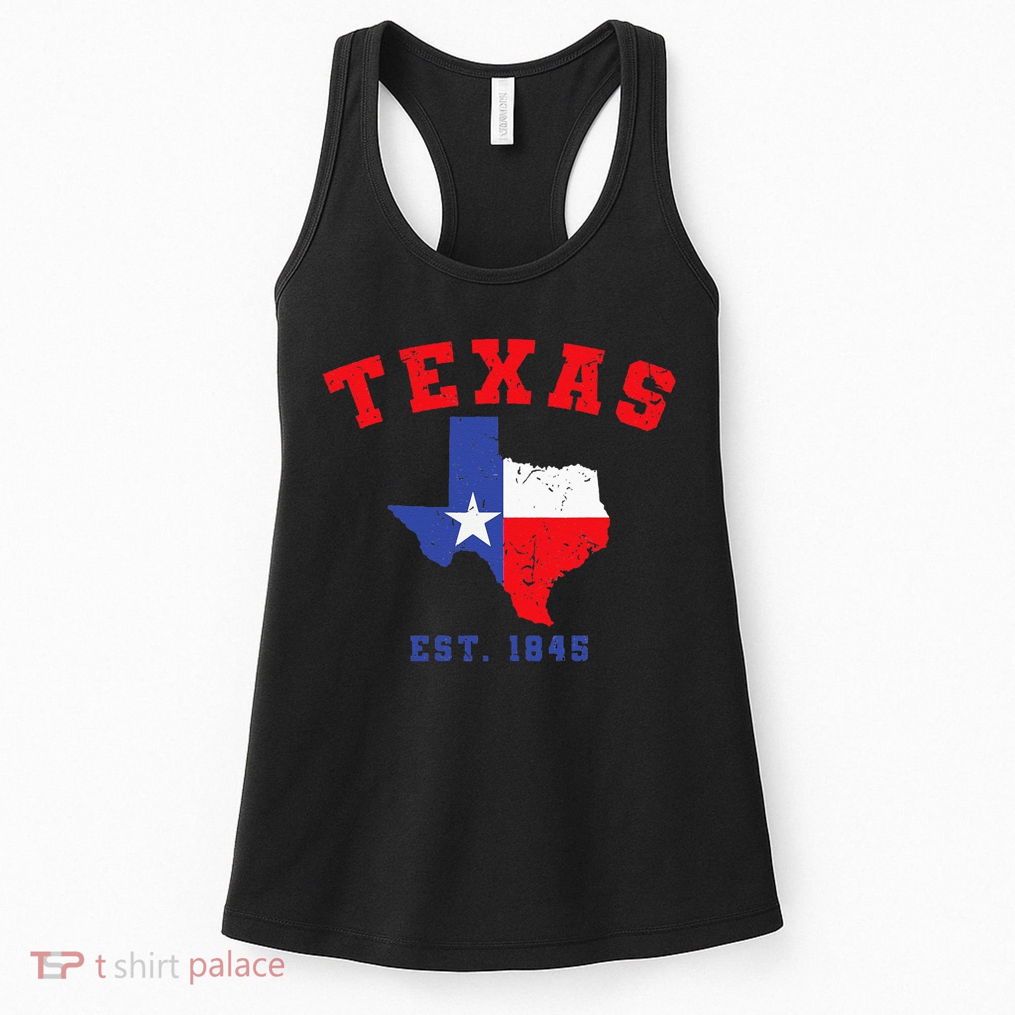 Texas Est 1845 Texas Pride Home State Texan Women's Tank Top