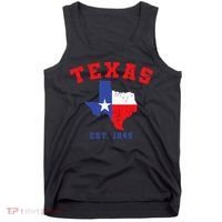 Texas Est 1845 Texas Pride Home State Texan Tank Top thumb 0