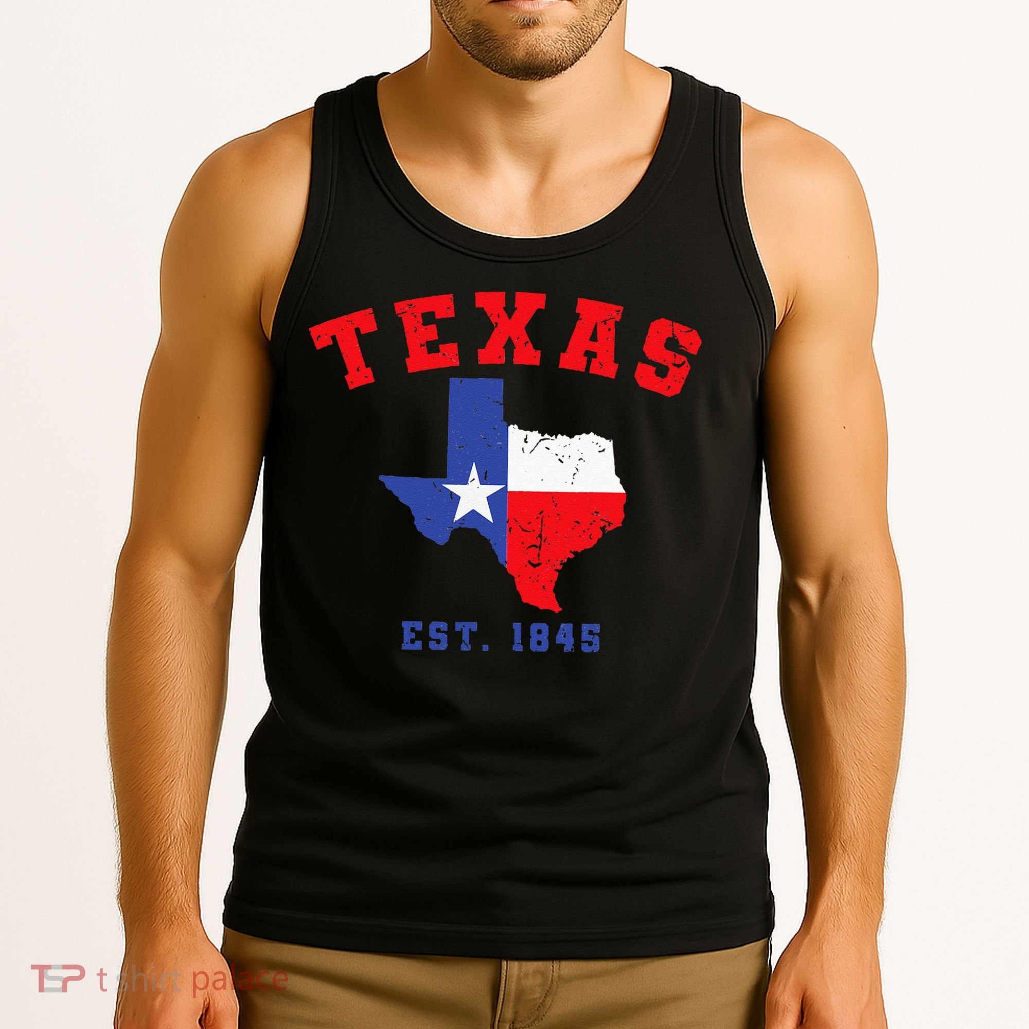 Texas Est 1845 Texas Pride Home State Texan Tank Top